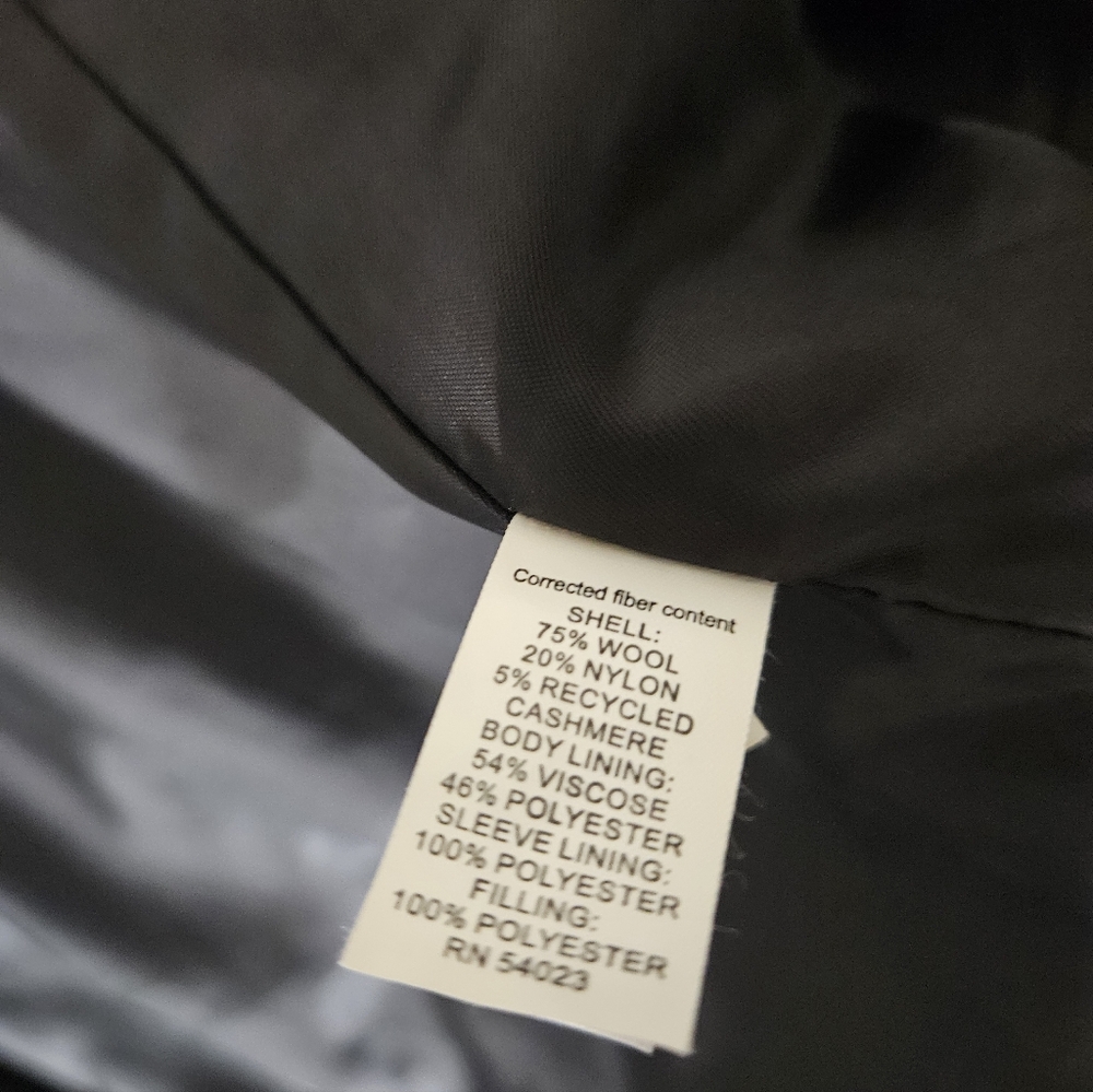 VTG 2009 Banana Republic Wool Coat Large - Picture 6 of 7